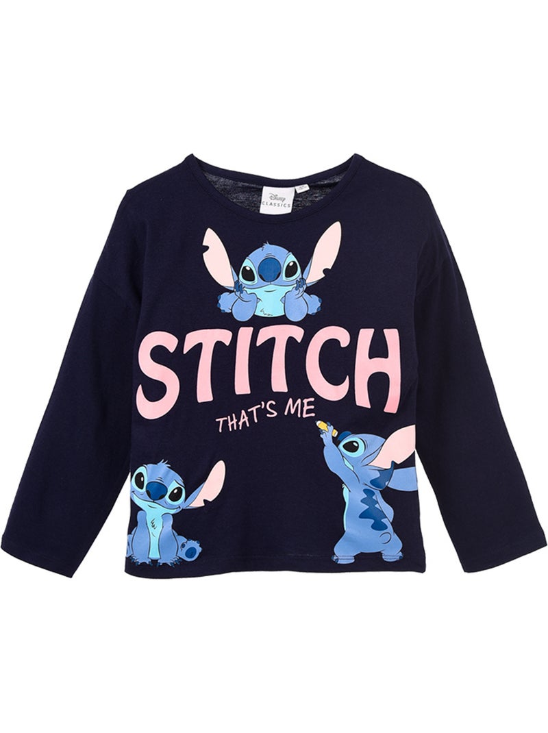T-shirt lilo & stitch azul-marinho menina | licença oficial Azul - Kiabi