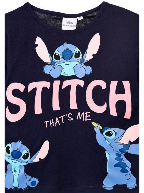 T-shirt lilo & stitch azul-marinho menina | licença oficial - Kiabi