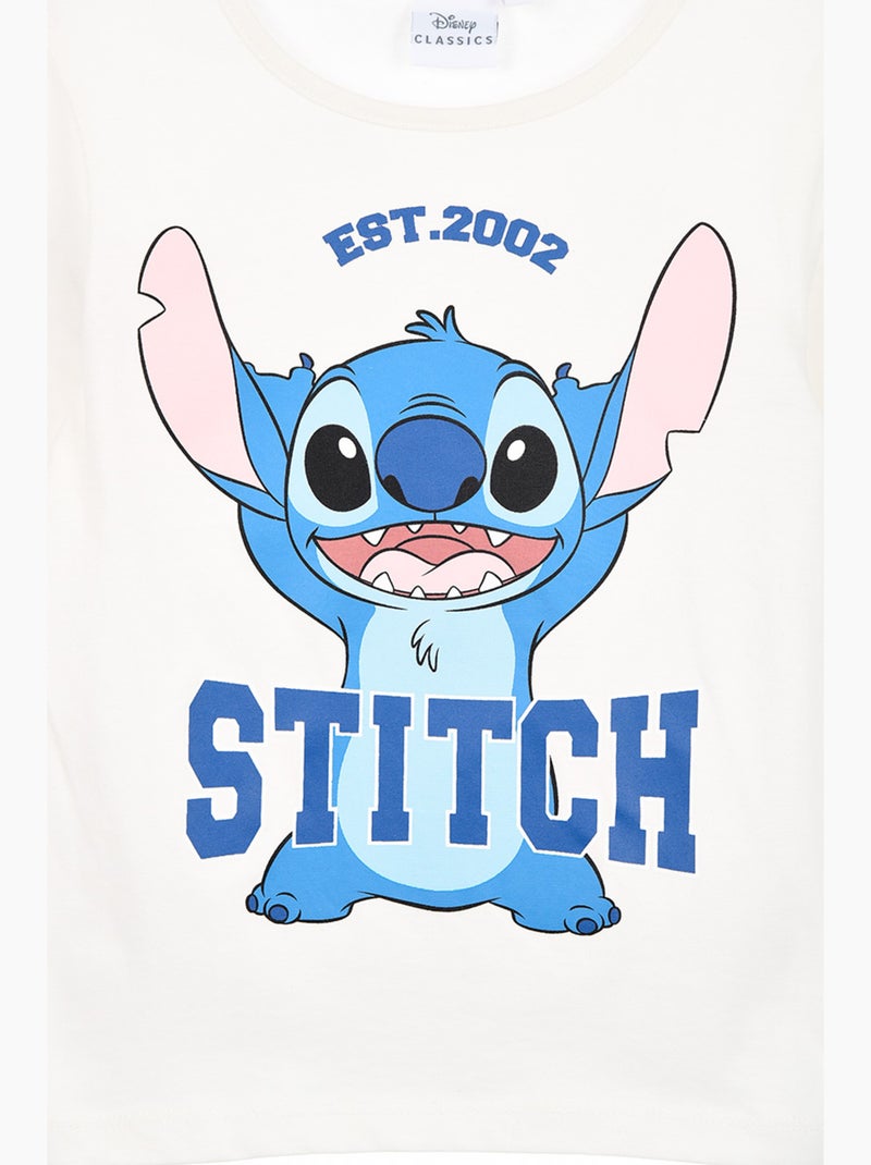 T-shirt lilo & stitch branco menina | licença oficial Branco - Kiabi