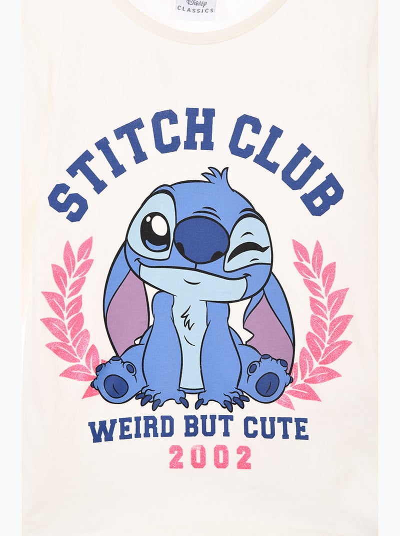 T-shirt lilo & stitch branco menina | licença oficial Branco - Kiabi