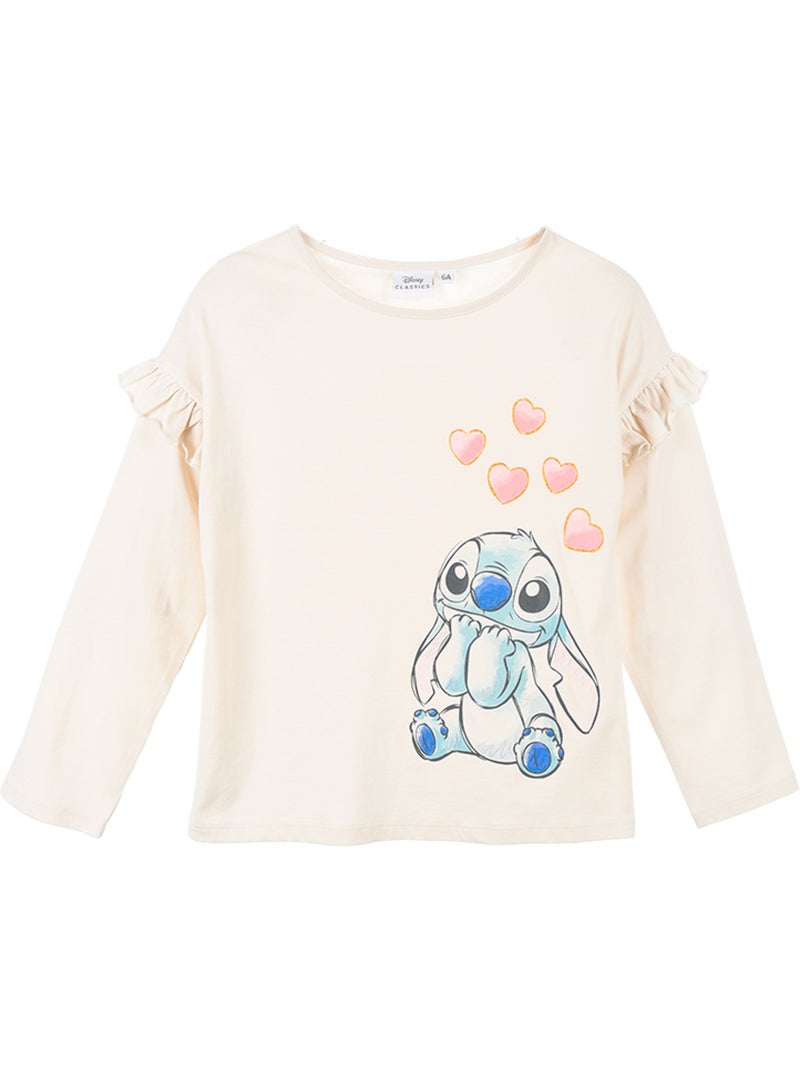 T-shirt lilo & stitch branco menina | licença oficial Branco - Kiabi