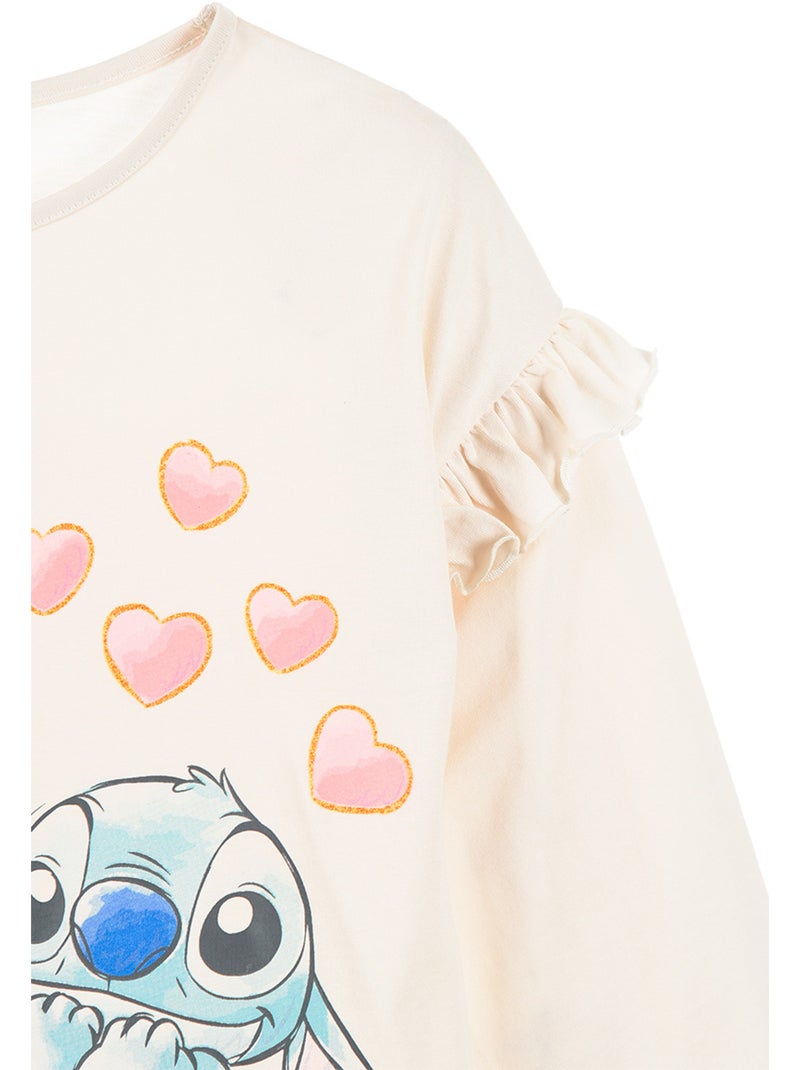T-shirt lilo & stitch branco menina | licença oficial Branco - Kiabi