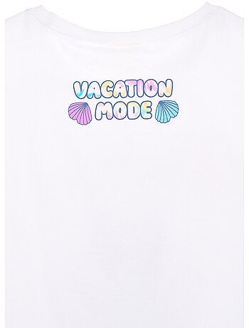 T-shirt lilo & stitch branco menina | licença oficial