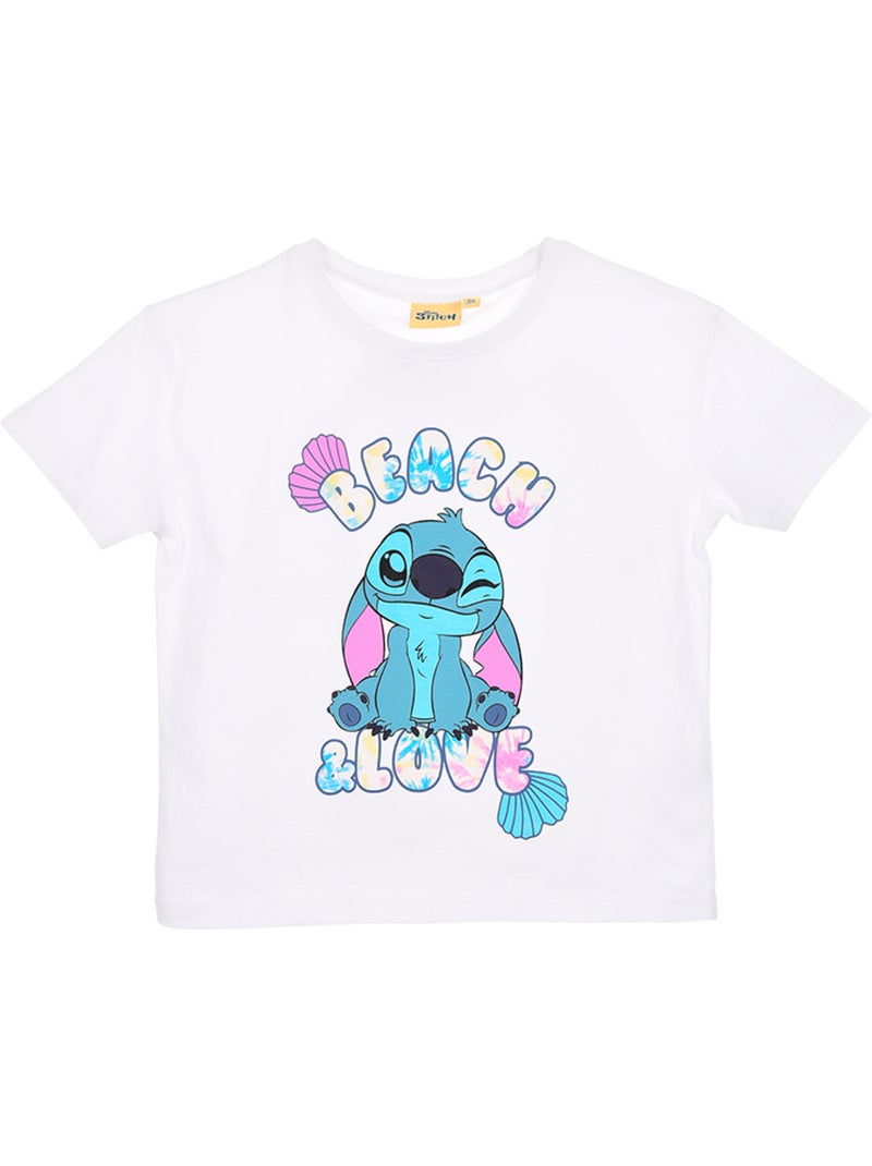 T-shirt lilo & stitch branco menina | licença oficial Branco - Kiabi