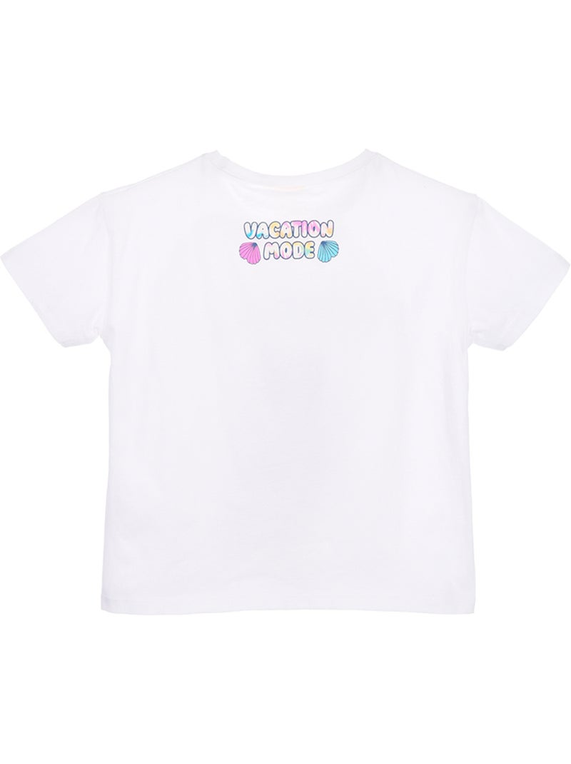 T-shirt lilo & stitch branco menina | licença oficial Branco - Kiabi