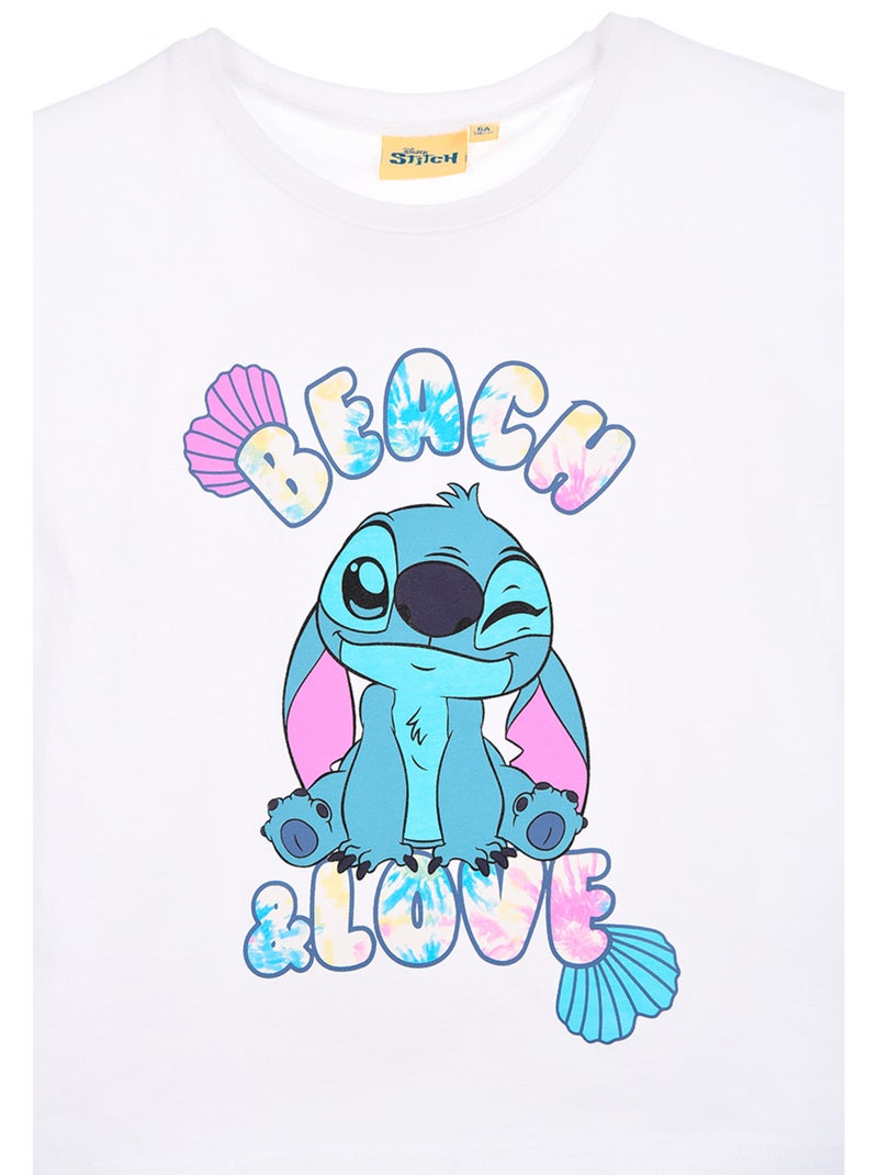 T-shirt lilo & stitch branco menina | licença oficial Branco - Kiabi