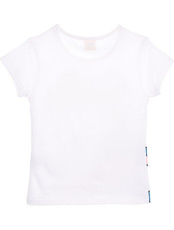 T-shirt lilo & stitch branco menina | licença oficial