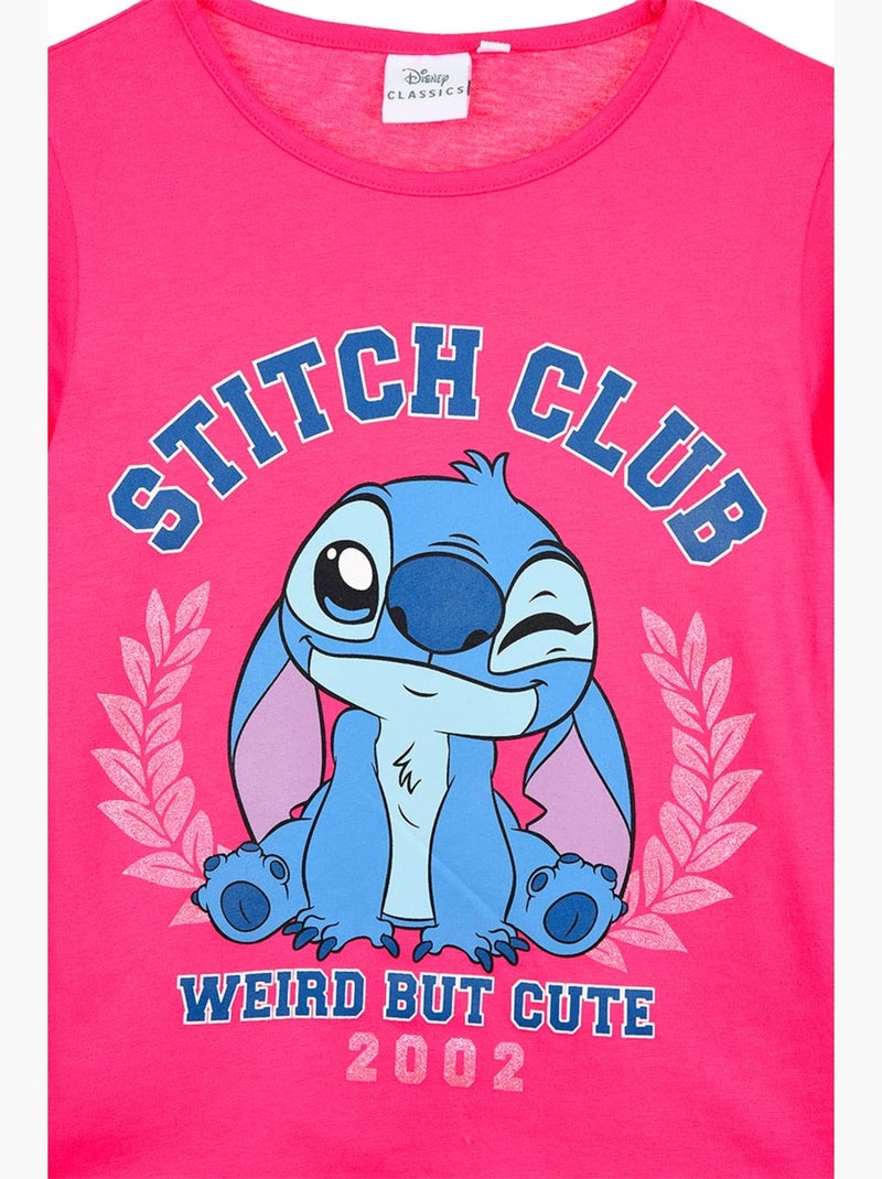 T-shirt lilo & stitch rosa menina | licença oficial Rosa - Kiabi