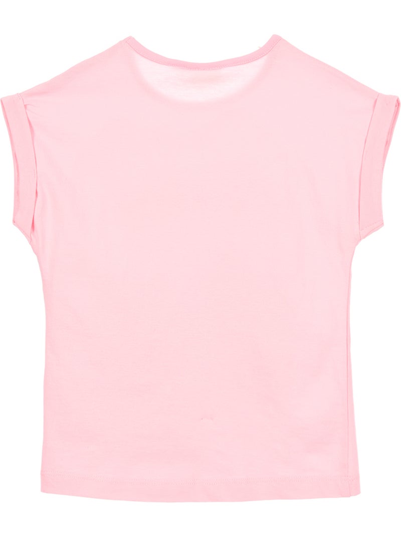 T-shirt lilo & stitch rosa menina | licença oficial Rosa - Kiabi