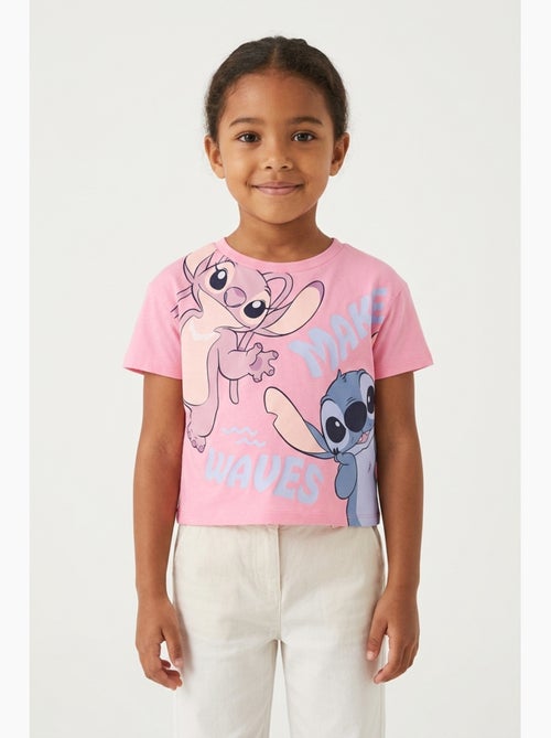T-shirt lilo & stitch rosa menina | licença oficial - Kiabi T-shirt lilo & stitch rosa menina | licença oficial - Kiabi