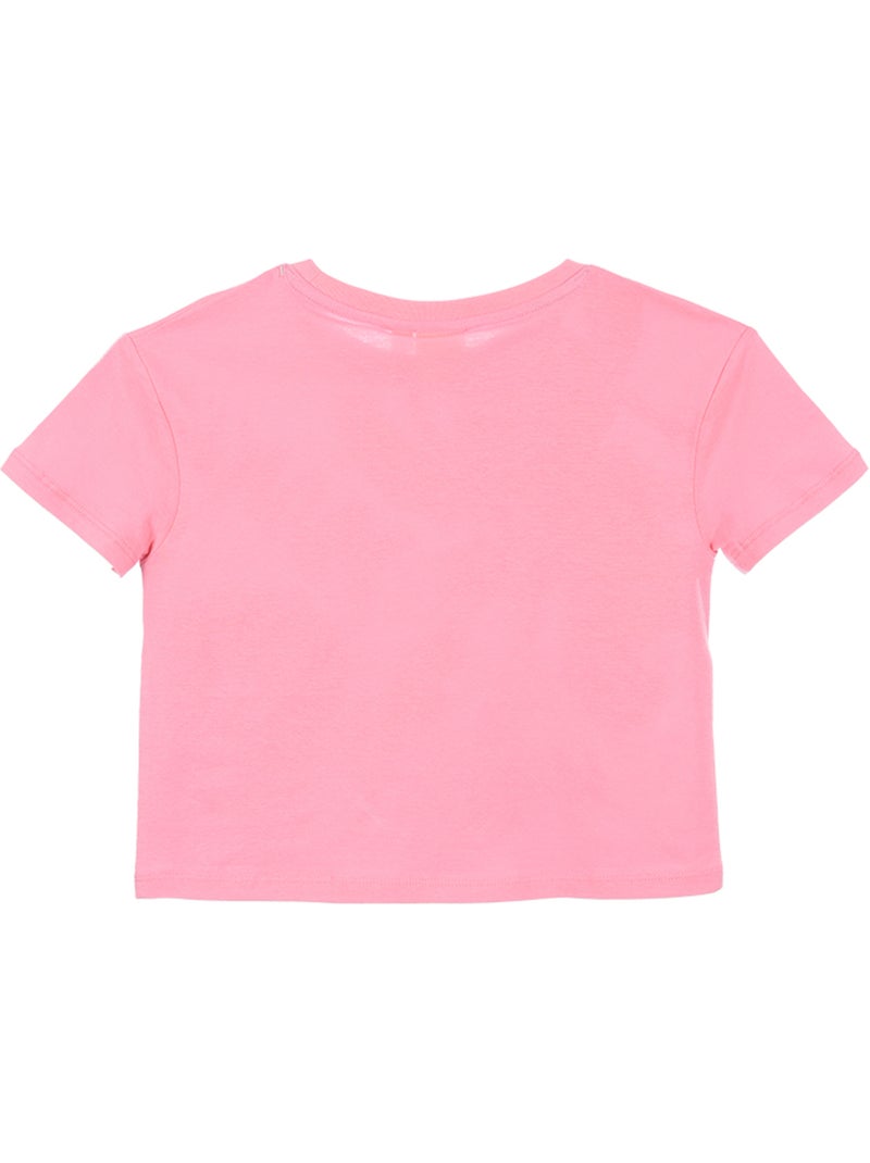 T-shirt lilo & stitch rosa menina | licença oficial Rosa - Kiabi