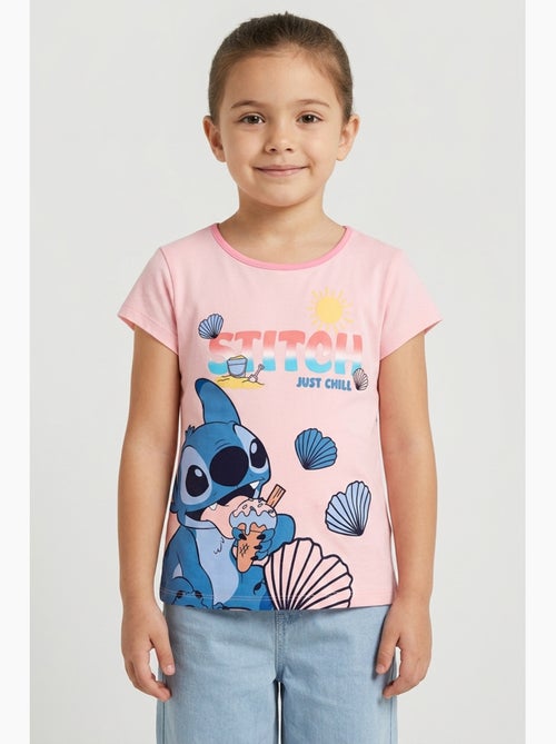 T-shirt lilo & stitch rosa menina | licença oficial - Kiabi T-shirt lilo & stitch rosa menina | licença oficial - Kiabi