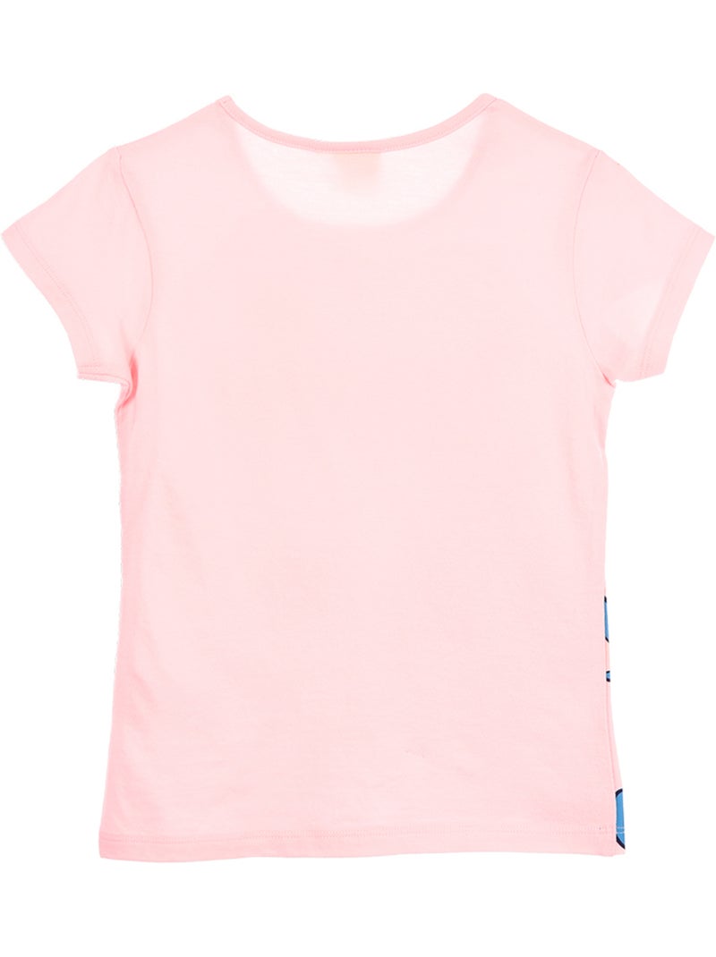 T-shirt lilo & stitch rosa menina | licença oficial Rosa - Kiabi
