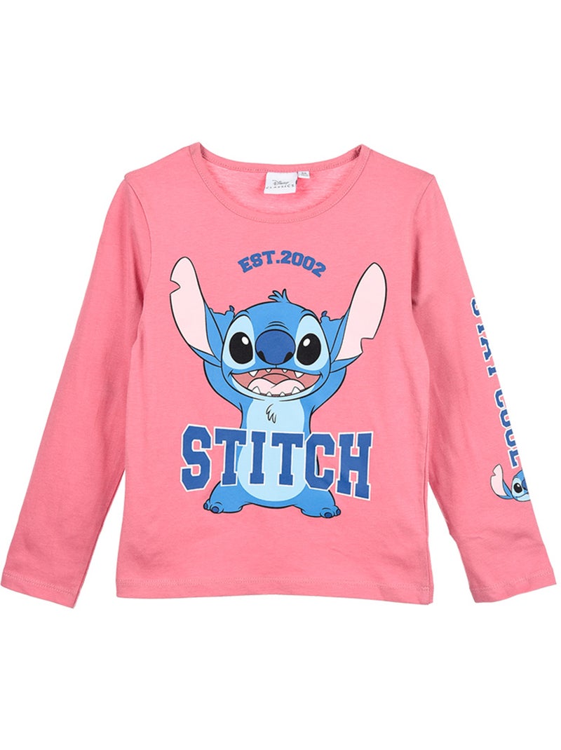 T-shirt lilo & stitch rosa menina | licença oficial Rosa - Kiabi