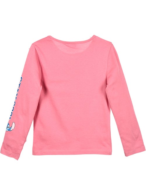 T-shirt lilo & stitch rosa menina | licença oficial - Kiabi