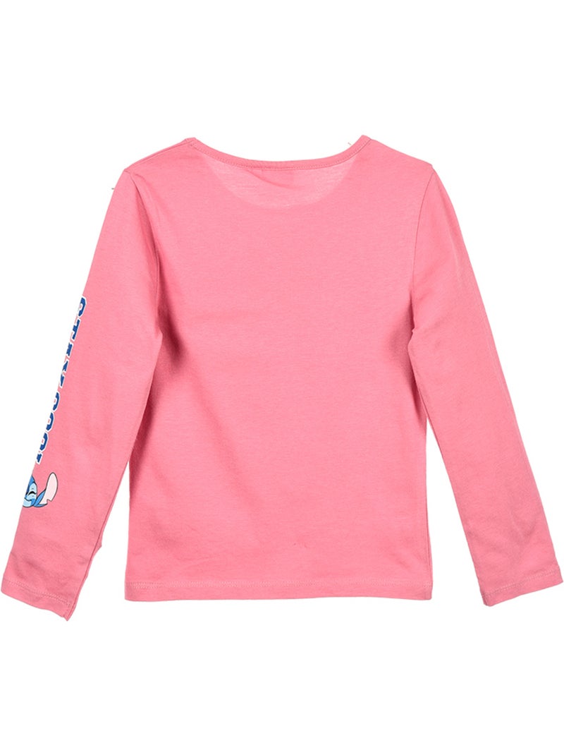 T-shirt lilo & stitch rosa menina | licença oficial Rosa - Kiabi