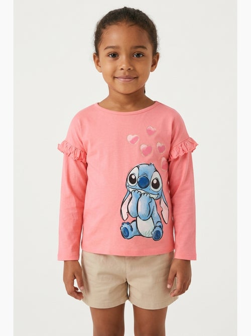 T-shirt lilo & stitch rosa menina | licença oficial - Kiabi T-shirt lilo & stitch rosa menina | licença oficial - Kiabi