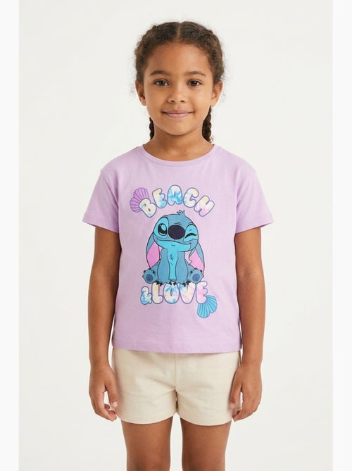 T-shirt lilo & stitch roxo menina | licença oficial - Kiabi T-shirt lilo & stitch roxo menina | licença oficial - Kiabi