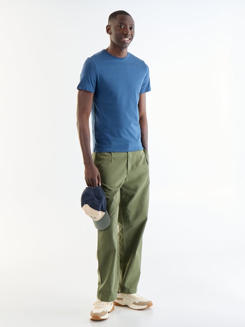 T-shirt lisa - Slim fit - - Kiabi T-shirt lisa - Slim fit - - Kiabi