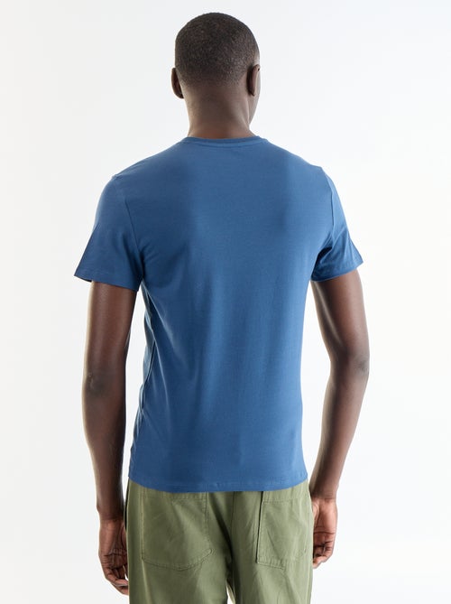 T-shirt lisa - Slim fit - - Kiabi T-shirt lisa - Slim fit - - Kiabi