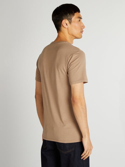 T-shirt lisa - Slim fit - - Kiabi T-shirt lisa - Slim fit - - Kiabi