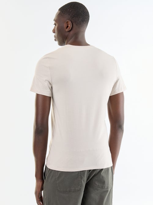 T-shirt lisa - Slim fit - - Kiabi T-shirt lisa - Slim fit - - Kiabi