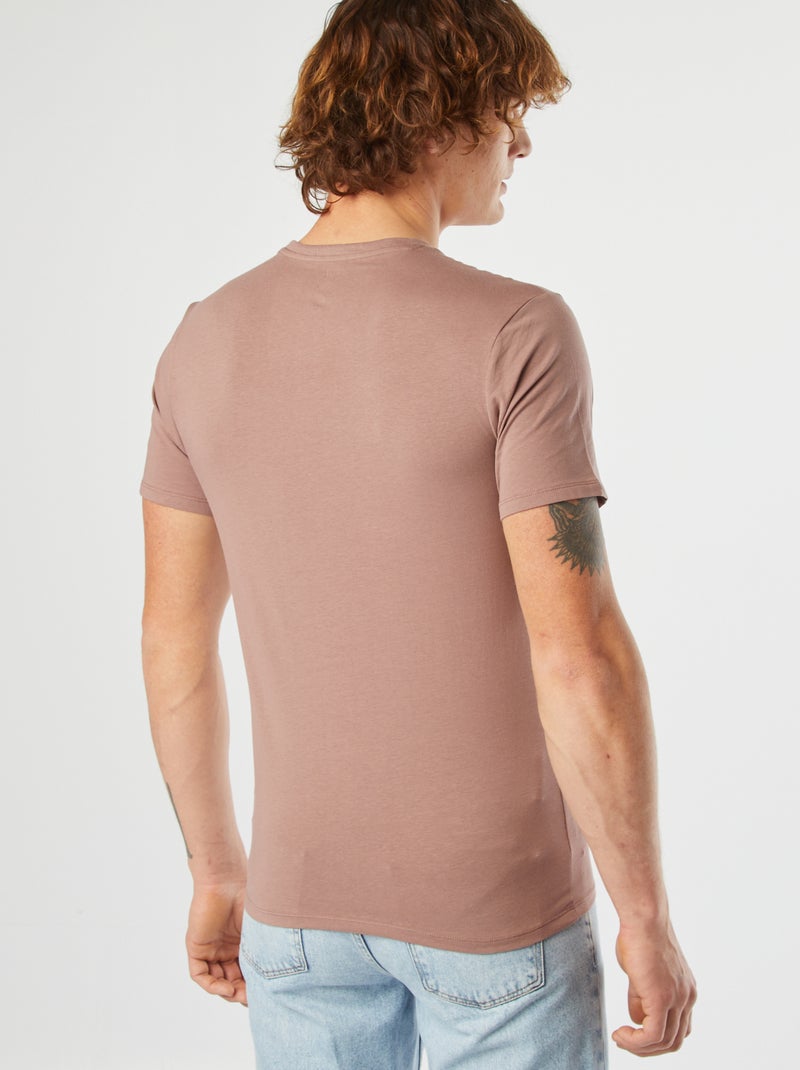 T-shirt lisa  - Slim fit  - VIOLETA - Kiabi