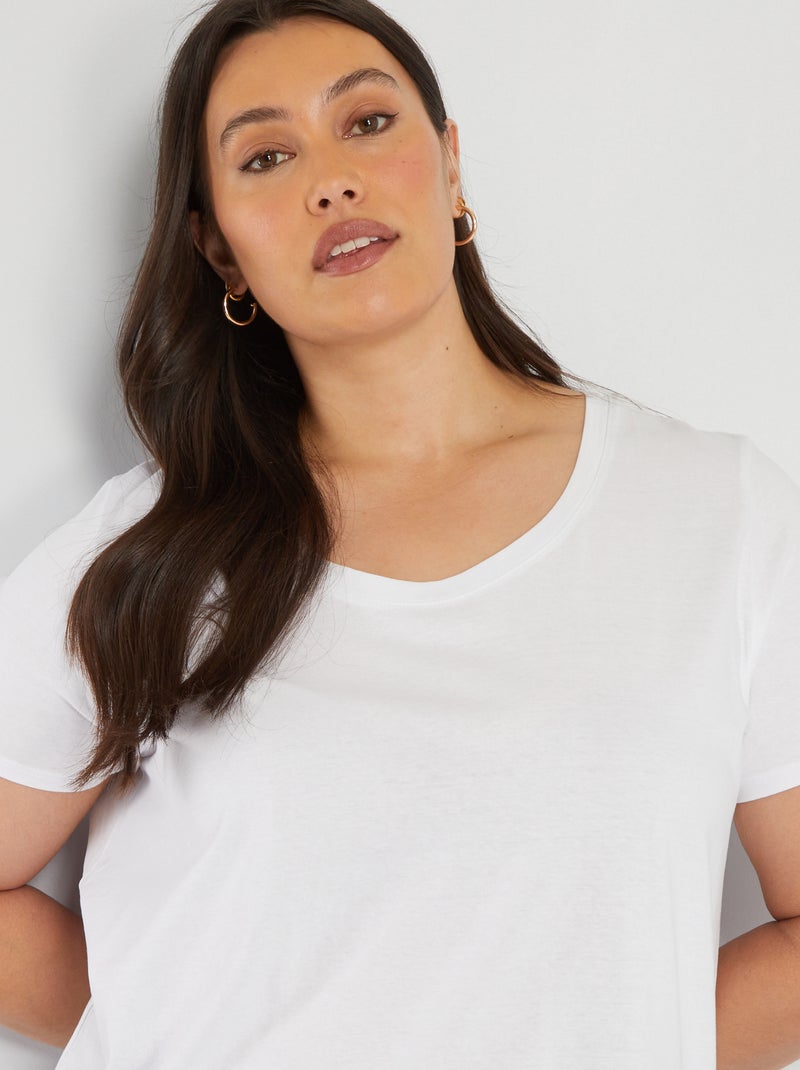 T-shirt lisa Branco - Kiabi