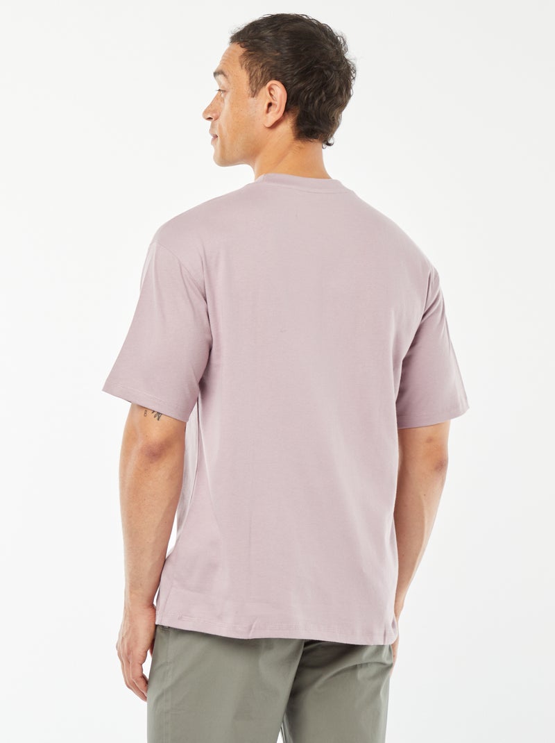 T-shirt lisa com bolso frontal VIOLETA - Kiabi