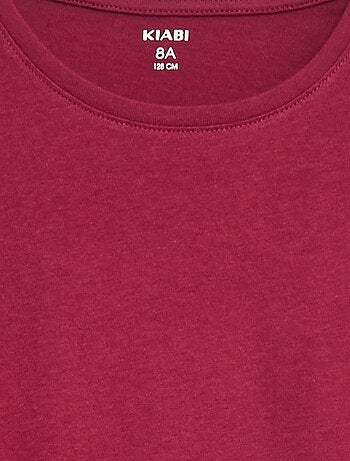 T-shirt lisa com franzidos nos ombros