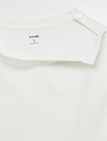 T-shirt lisa de algodão - coleção fácil de vestir