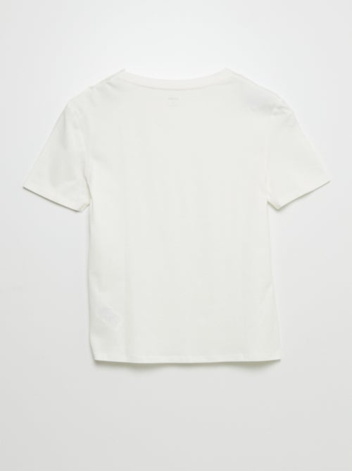 T-shirt lisa de algodão - So Easy - Kiabi