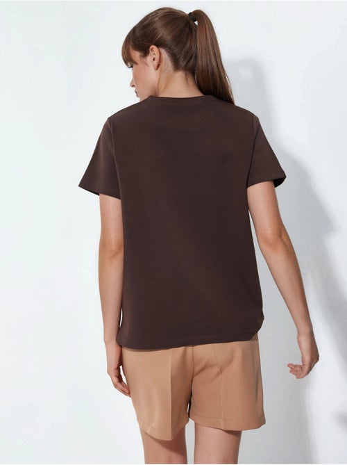 T-shirt lisa de gola redonda busem - Kiabi T-shirt lisa de gola redonda busem - Kiabi