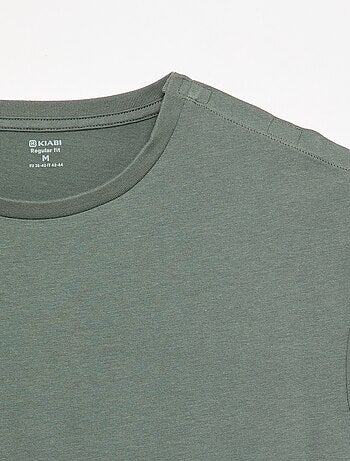 T-shirt lisa de manga comprida - coleção fácil de vestir