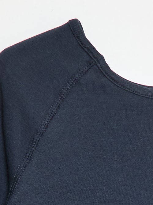 T-shirt lisa de manga comprida - So Easy - Kiabi