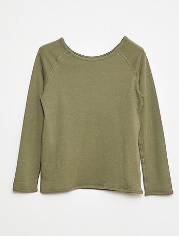 T-shirt lisa de manga comprida - So Easy