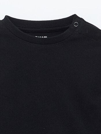 T-shirt lisa de manga comprida