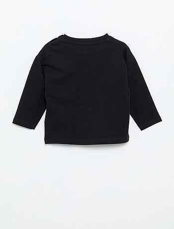 T-shirt lisa de manga comprida
