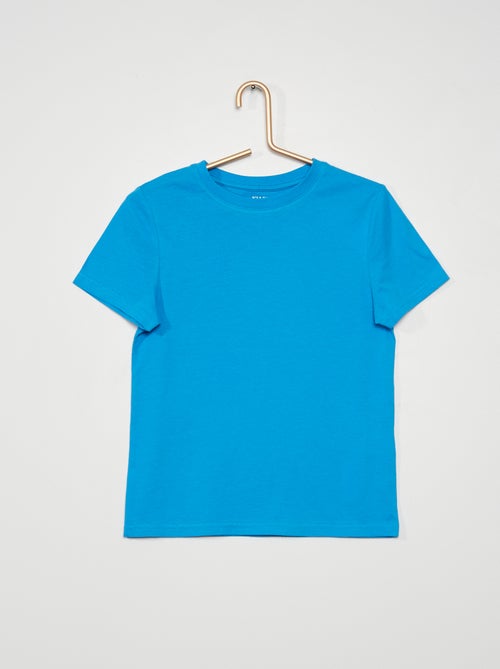 T-shirt lisa em malha jersey - Kiabi