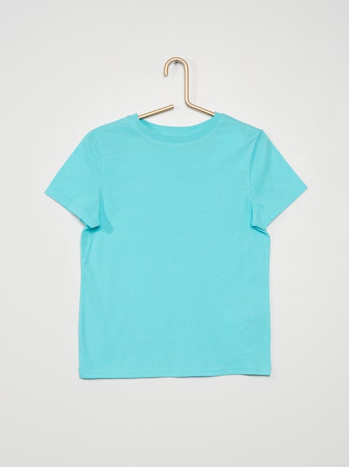 T-shirt lisa em malha jersey - Kiabi