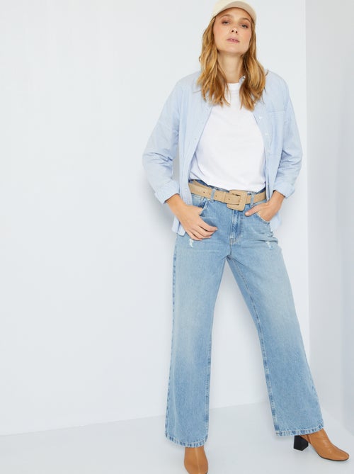 T-shirt lisa em malha jersey - Kiabi