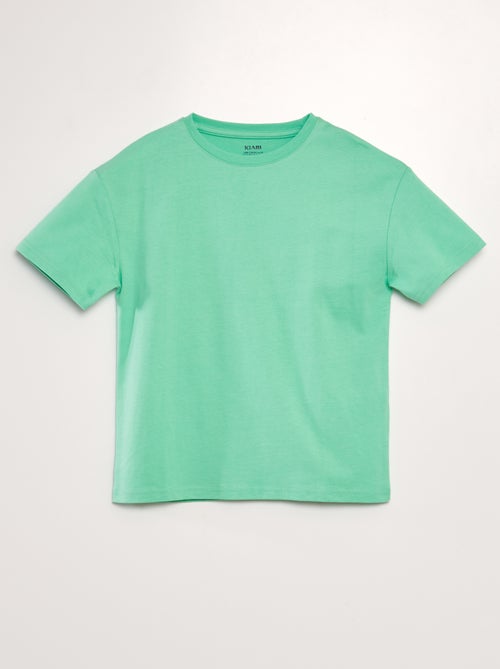 T-shirt lisa em malha jersey grossa - Tough Cotton¿ - Kiabi