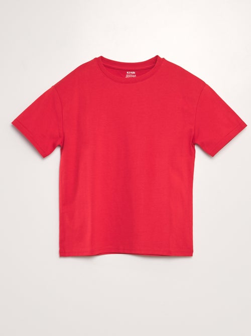 T-shirt lisa em malha jersey grossa - Tough Cotton¿ - Kiabi