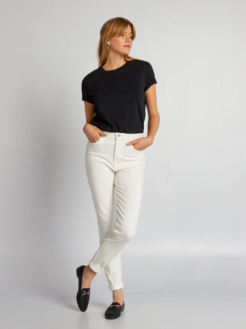 T-shirt lisa em malha jersey - Kiabi