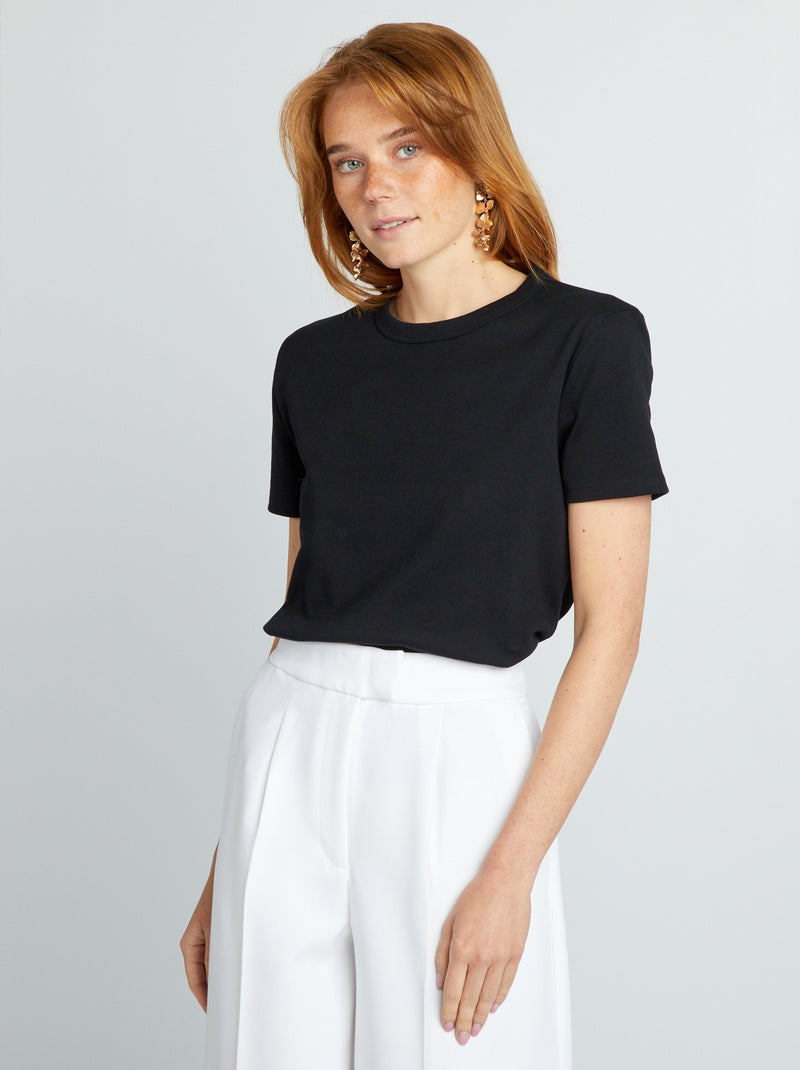 T-shirt lisa Preto - Kiabi