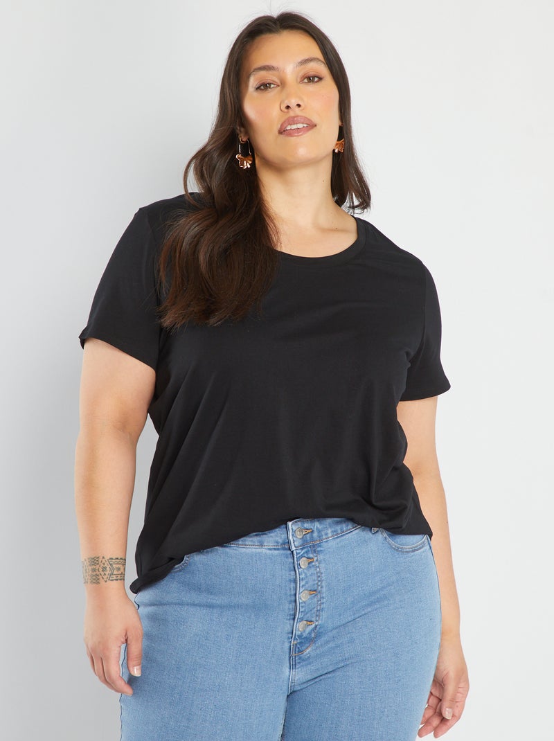T-shirt lisa Preto - Kiabi