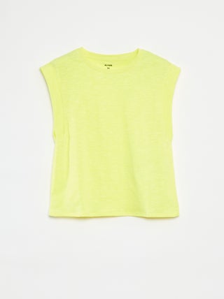 T-shirt lisa sem mangas