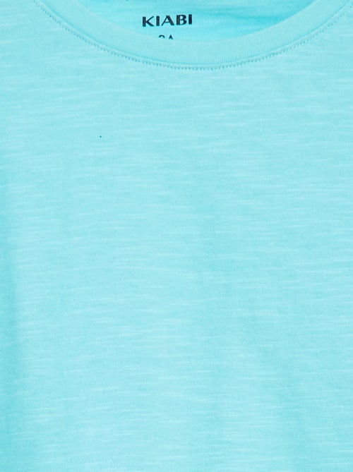 T-shirt lisa sem mangas - Kiabi