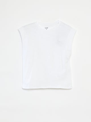 T-shirt lisa sem mangas