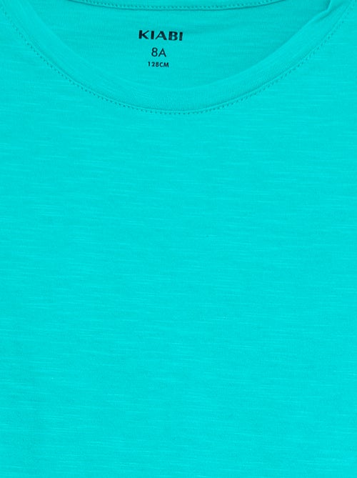 T-shirt lisa sem mangas - Kiabi